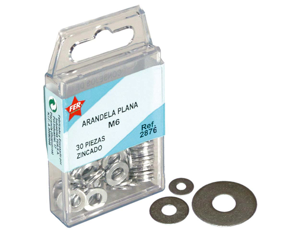 Fer 20Pcs Geniş Düz Rondela M5