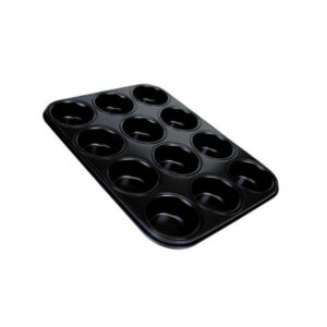 Domo Muffin Tavası 12 Kupa - Siyah
