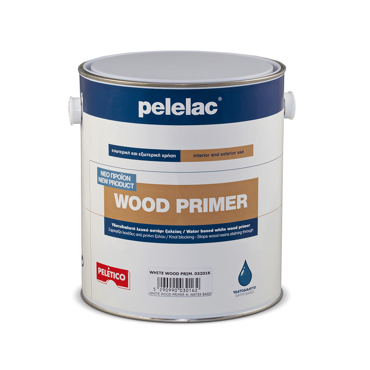 Pelelac® Ahşap Astar Beyaz 1L Su Bazlı