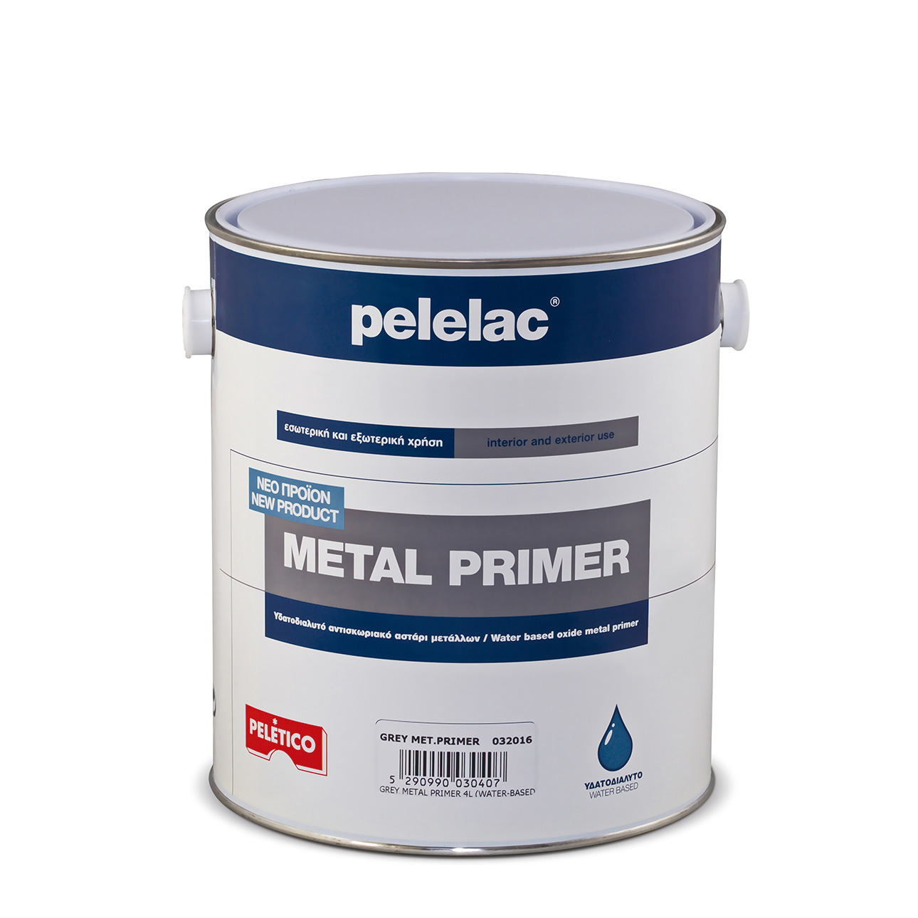 Pelelac® Metal Astar Gri 0.5L Su Bazlı