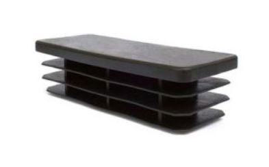 Dikdörtgen Uç Kapak 40X80 Siyah