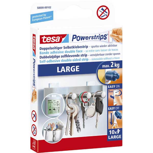 Tesa 10'lu Powerstrips Large