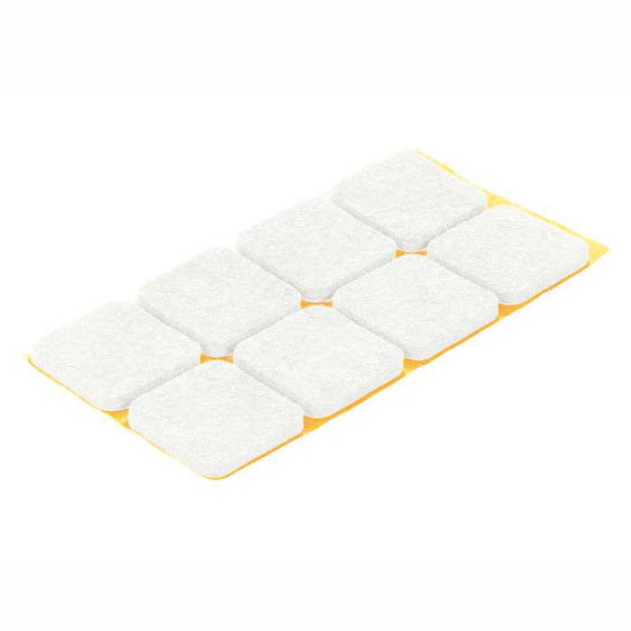 P W 8 Adet 25X25Mm Beyaz Keçe Seti