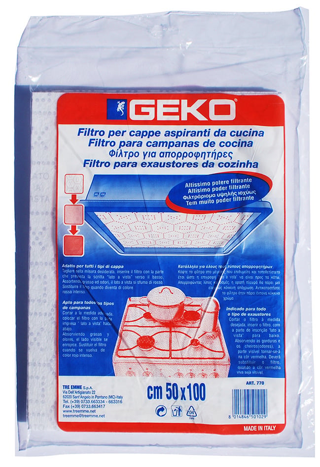 Geko Davlumbaz Filtresi 50X100Cm