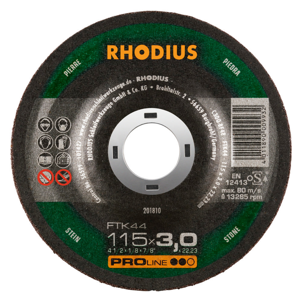 Rhodius Disc Ftk44 115X3Mm Taş Kesme Diski