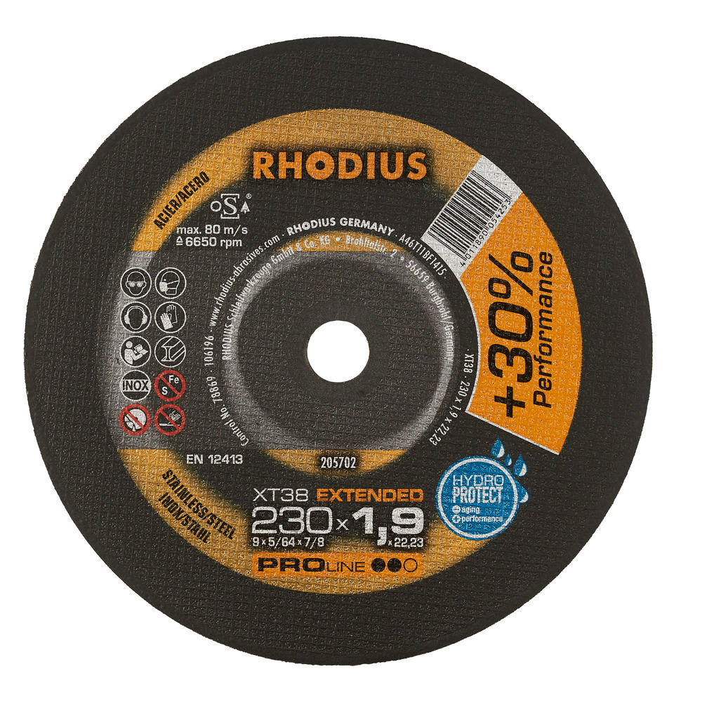Rhodius Disc Xt38 230X1,9Mm Paslanmaz Çelik Kesme Diski
