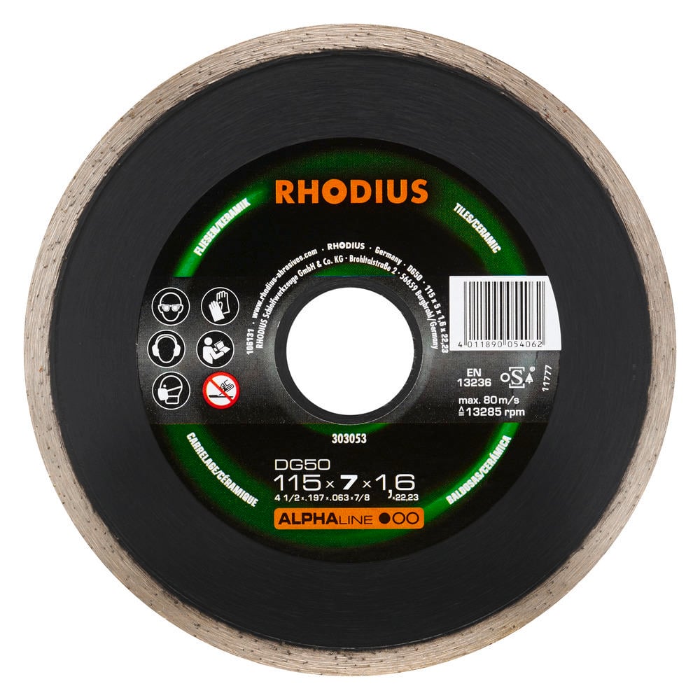 Rhodius Elmas Kesme Diski Dg50 115Mm