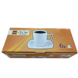 Mug 240Ml 6Pcs - Beyaz