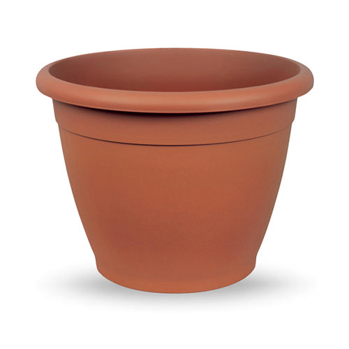 Veca Plastik Saksı Yuvarlak 30X22Cm Kiremit Rengi