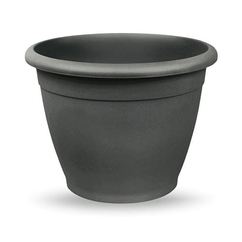Veca Plastik Saksı Yuvarlak 46X33Cm Antrasit