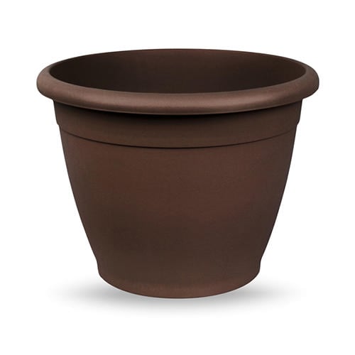 Veca Plastik Saksı Yuvarlak 65X48Cm Bronz