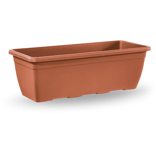 Veca Plastik Saksı Dikdörtgen 60X20X16Cm Terracotta