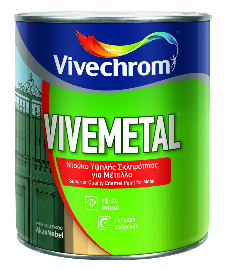 Vivechrom Vivemetal Parlak Siyah 2.5L
