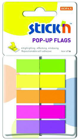 Stick'N Bayrak Etiket 45X12Mm 5X200 Adet