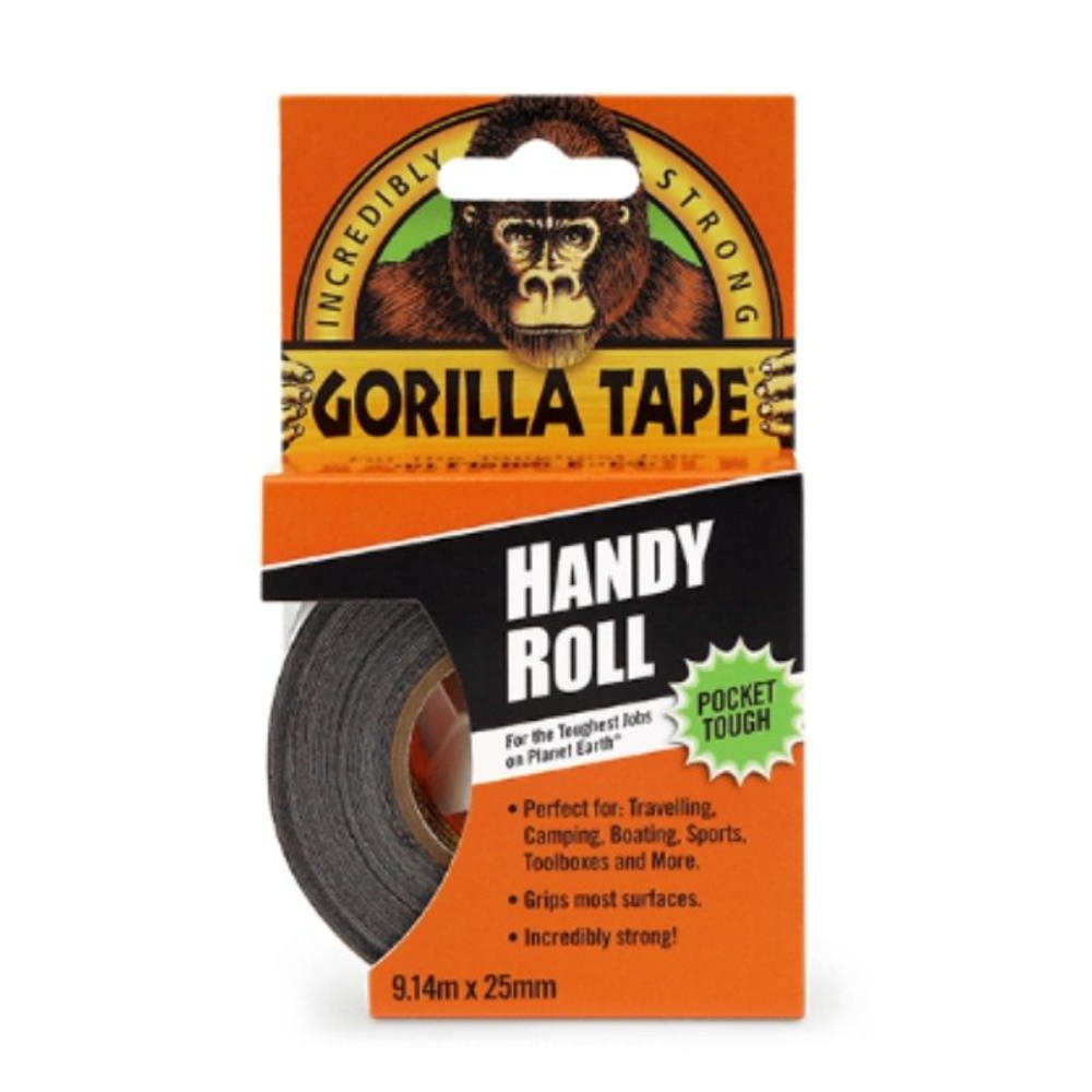 Gorilla Tape Kullanışlı Rulo 9M Etiketle Git - Siyah