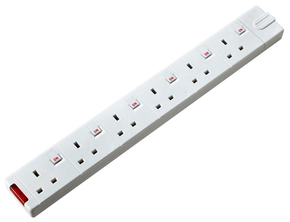Bg Masterplug Anahtarlı Uzatma Prizi 6 Soketli