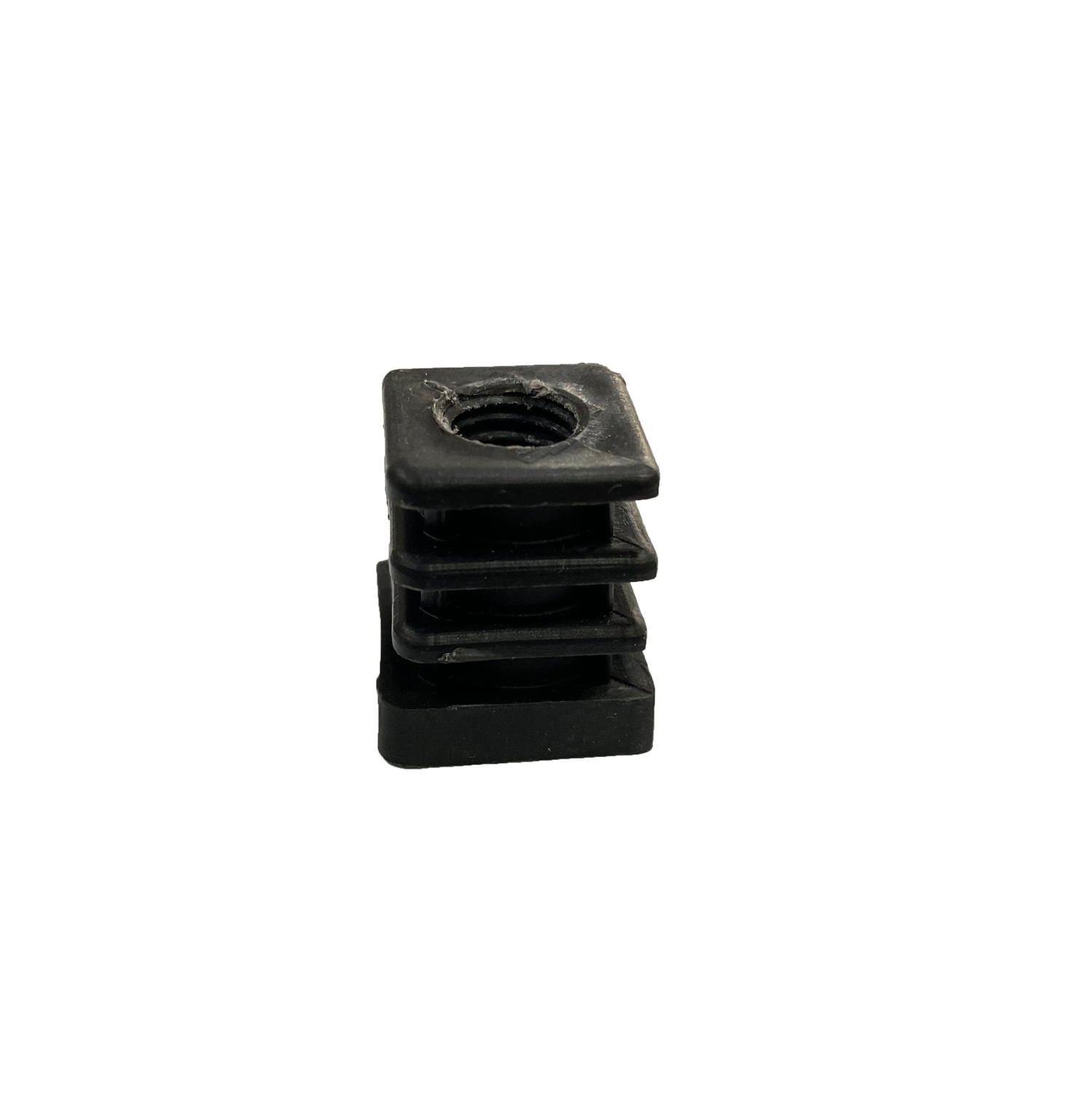 Kapak Tapa 20X20 Vidalı 10Mm Siyah 4 Adet