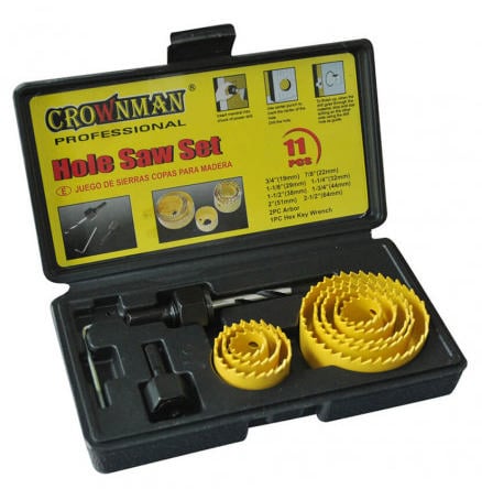 Crownman 11'li Set Delik Testeresi 19-64Mm