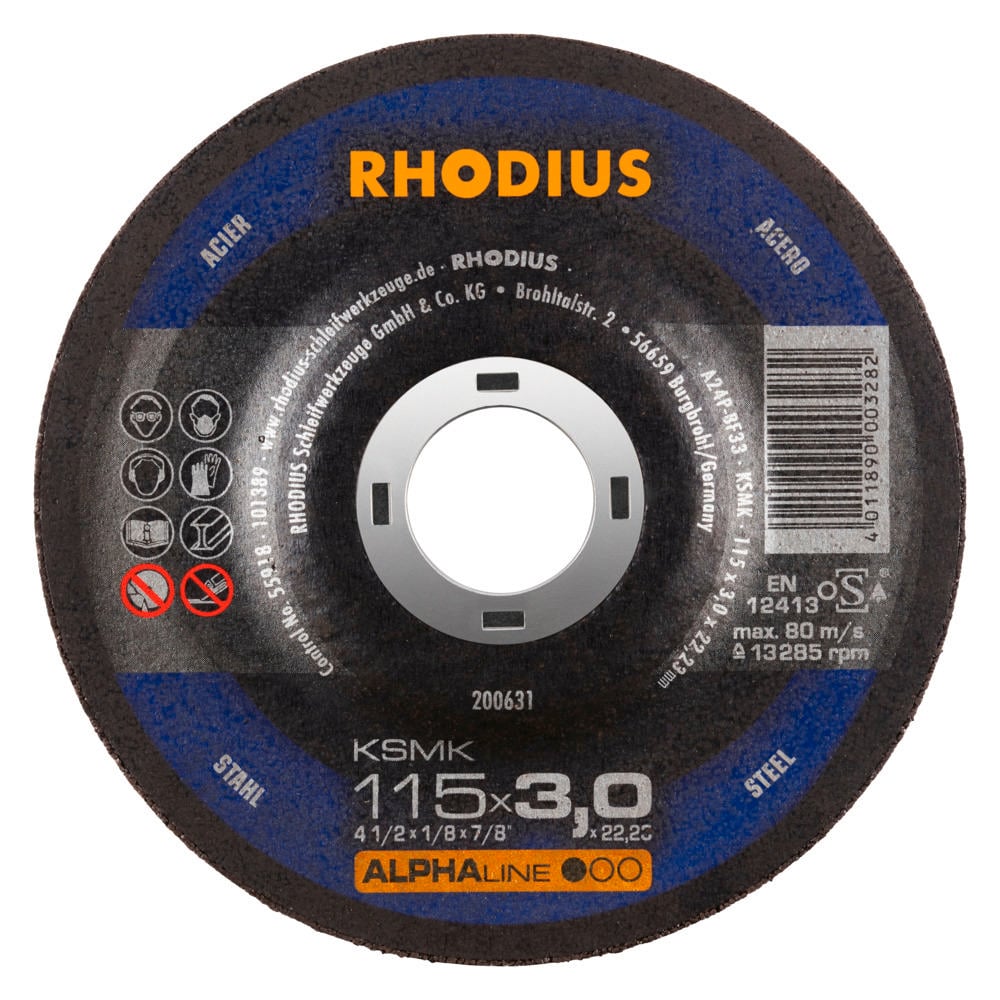 Rhodius Ksmk Metal Kesme Diski 115X3X22.23Mm