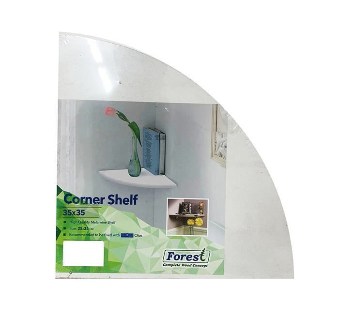 Köşe Rafı 35Cm Beyaz