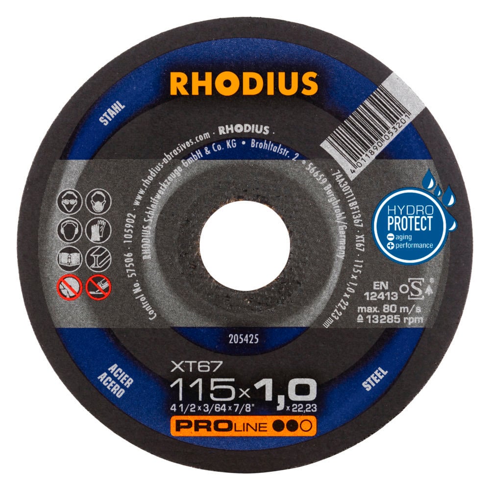Rhodius Xt67 Metal Kesme Diski 115 × 1.0 × 22.23Mm