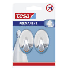 Tesa 2'li Oval Beyaz Kanca L