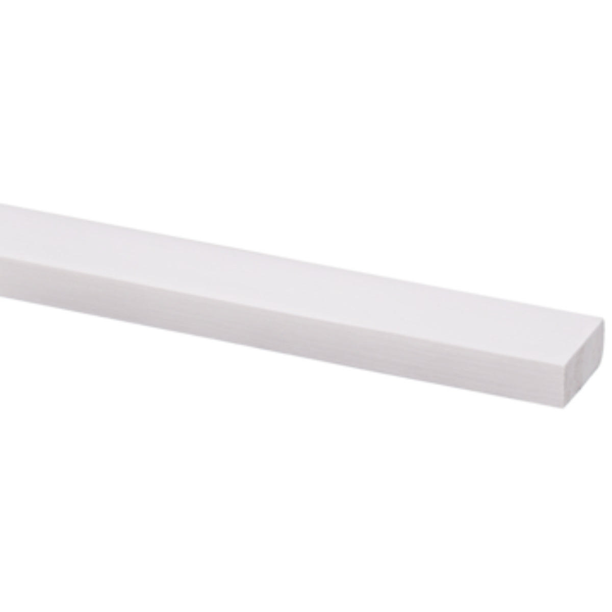 Çam Astarlanmış Şerit Ahşap 12X27Mm Beyaz