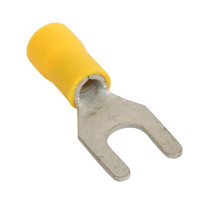 Eltech 10Pcs İzoleli Klemens 6,4X12Mm Sarı