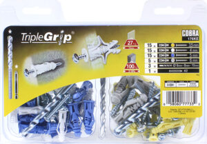 Cobra 176Ke Triple-Grip 3.5Mm-4Mm-5Mm-6Mm (+ Vidalar + 3X Matkabıt) (15+15+15+5)