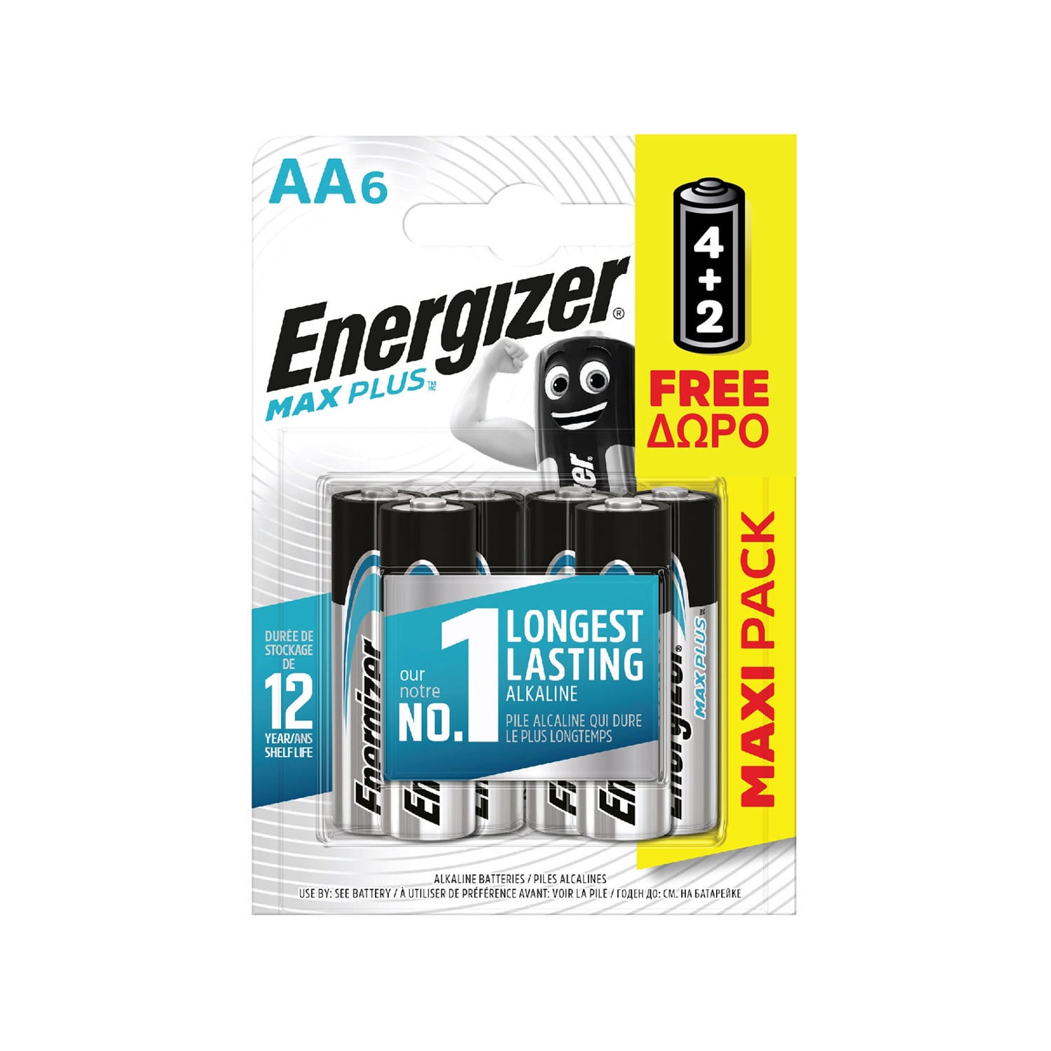 Energizer Max Plus Aa Piller 6 Adet (4 + 2 Ücretsiz)