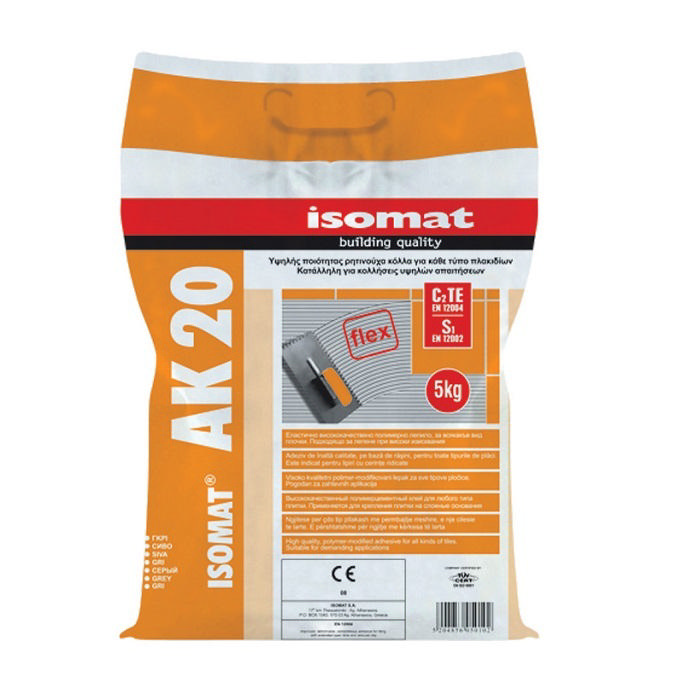 Isomat Ak-20 Fayans Yapıştırıcısı Beyaz 5Kg