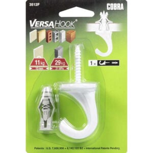 Cobra 3512F Versahook Büyük Beyaz Üçlü Grip 6Mm