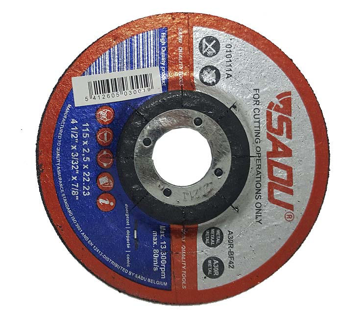 Sadu Metal Kesme Diski Depresyonlu 115X2,5Mm