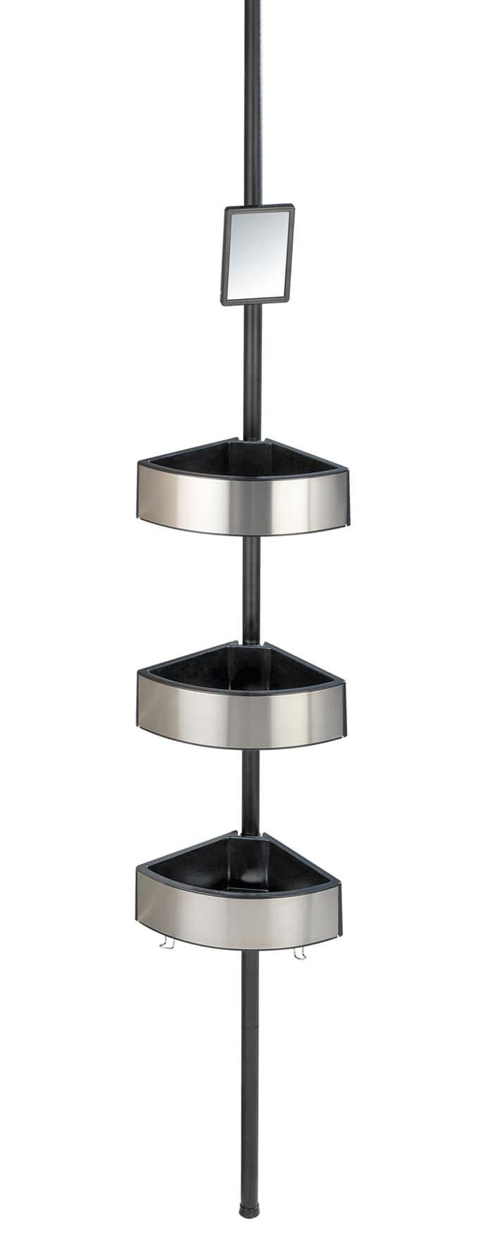 Wenko 23862100 Telescopic Duş Köşesi Premium Big Black 27.5X70-260X20Cm Satin Finiş