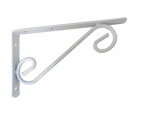 Bazo Spiral Raf Braketi 15Cm X 10Cm Beyaz