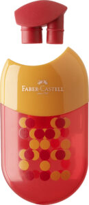 Faber Castell 183517 İki Delikli Kalemtraş ve Silgi 18 Adet