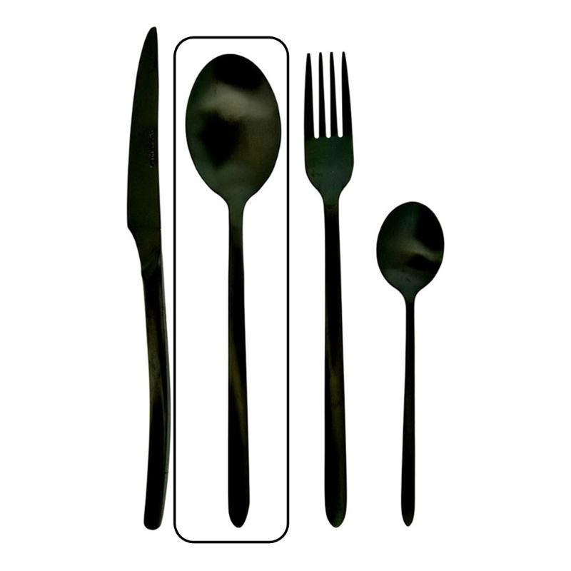 Dinox Cuba Siyah Diner Kaşığı 3Mm
