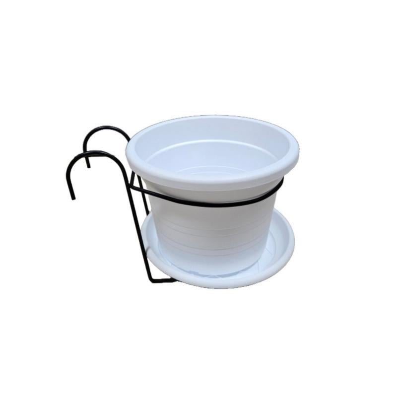 Cilinro 24Cm Stand ve 22Cm Tabak ile - Beyaz