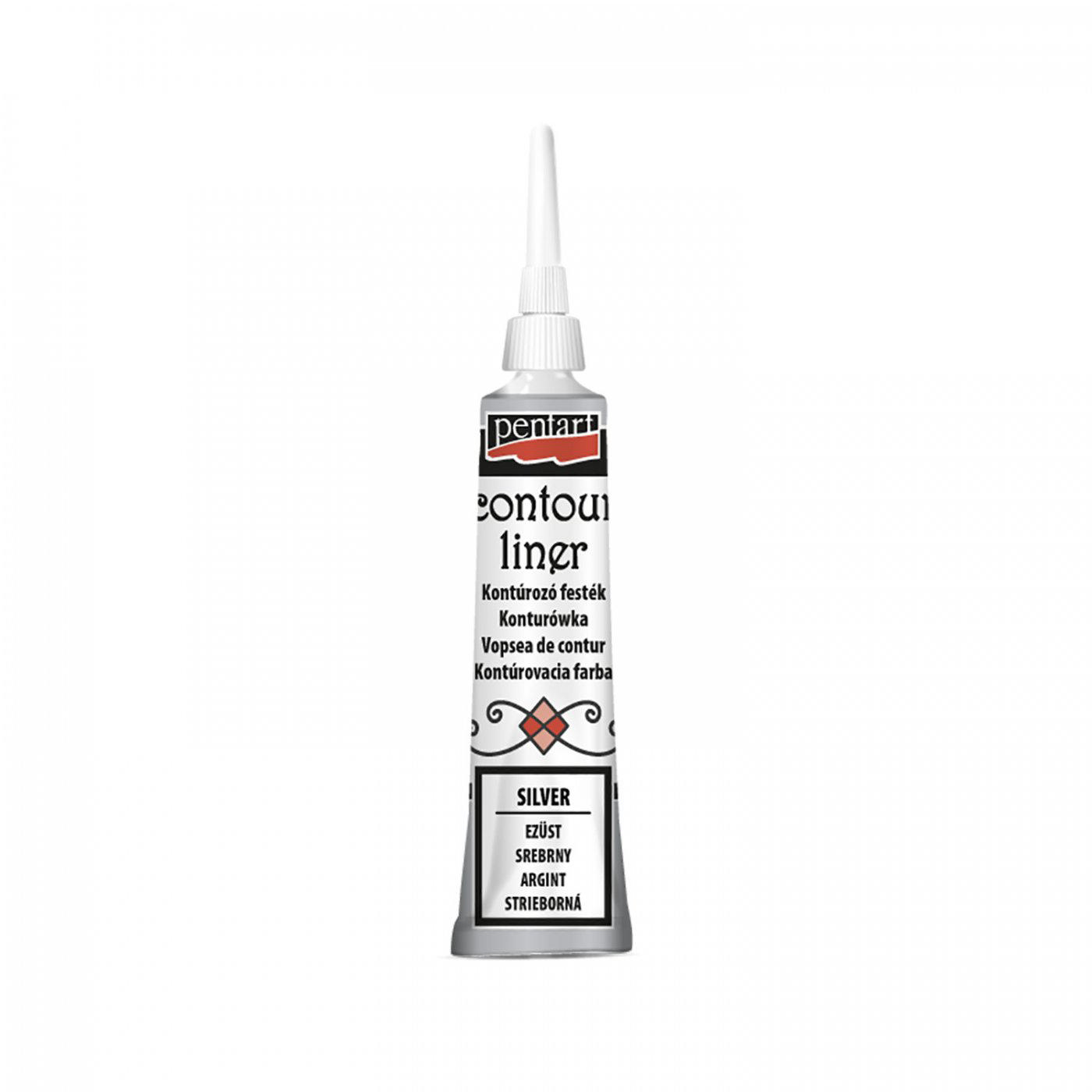 Pentart Contour Line 20 Ml Gümüş