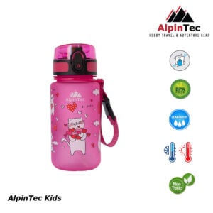 Alpin Kids Şişe 35Cl Kediler Pembe
