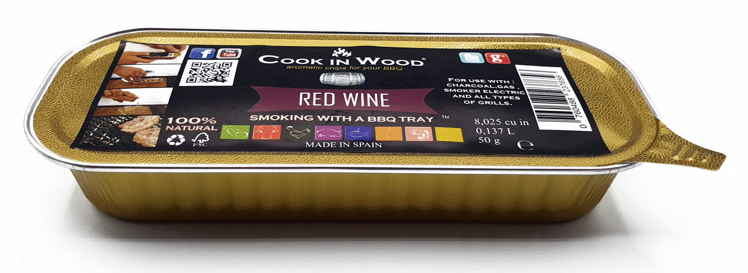 Cook In Wood 50Gr Talaş Tepsisi Kırmızı Şarap