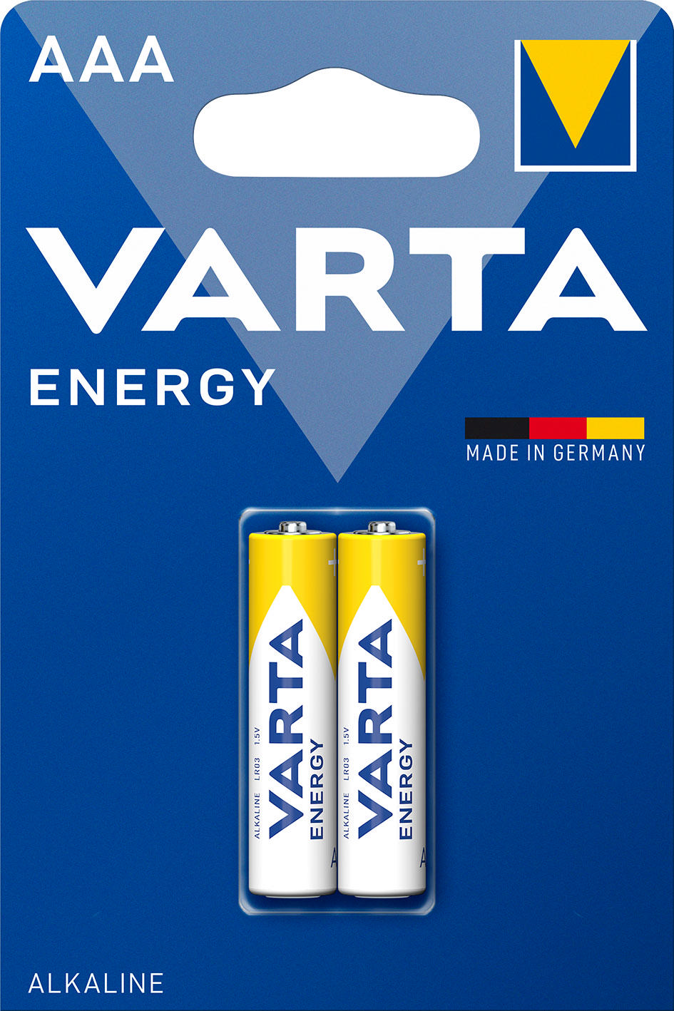 Varta Energy Alkalin Piller AAA, Micro, LR03, 1,5V, 2'li Paket