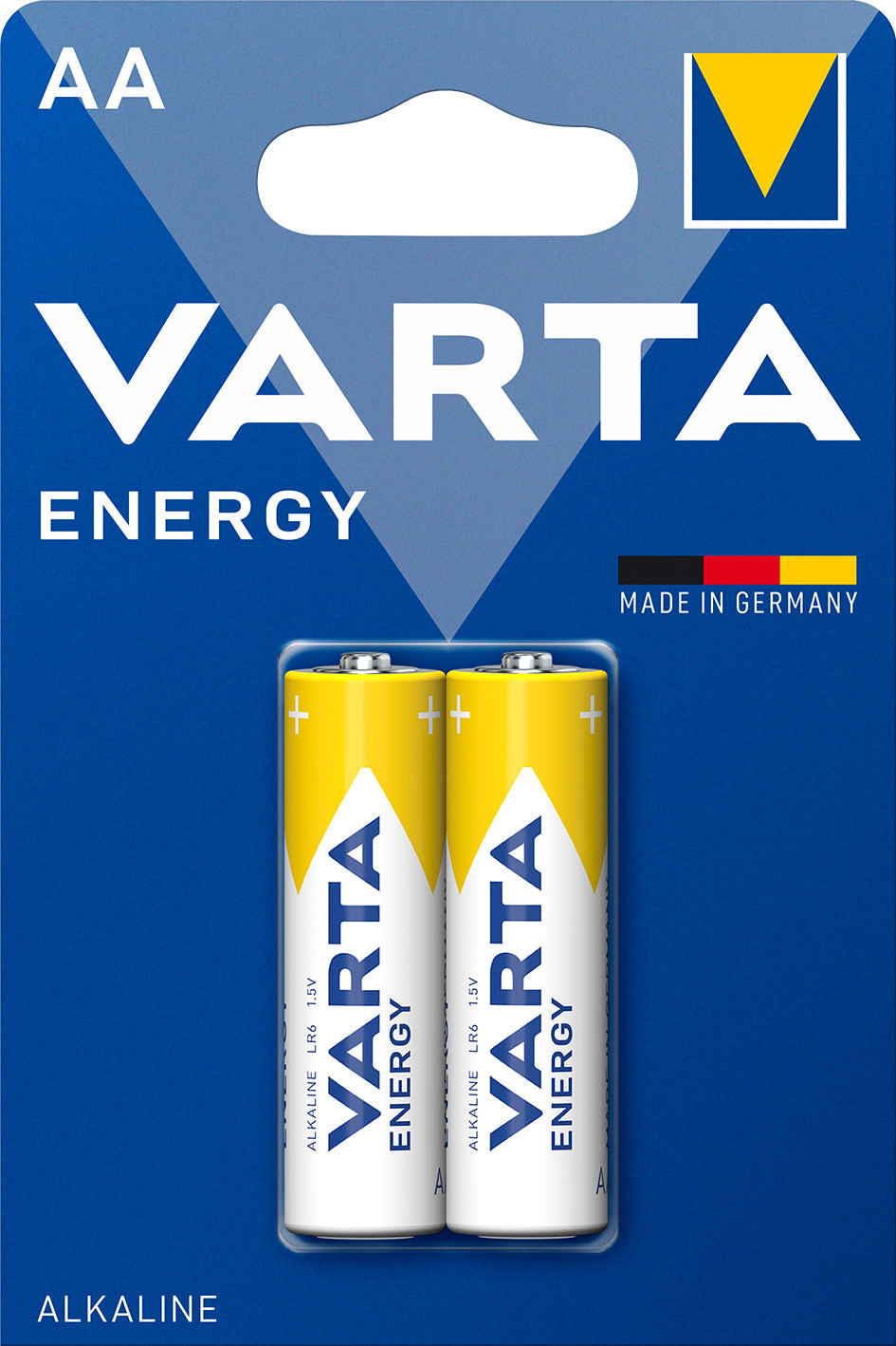 Varta Energy Alkalin Piller AA, Mignon, Lr6, 1,5V, 2'li Paket