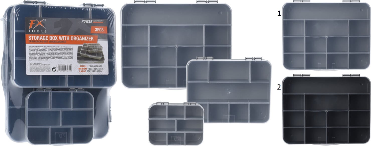 Fx Tools Organizer Saklama Kutusu 3'lü Set