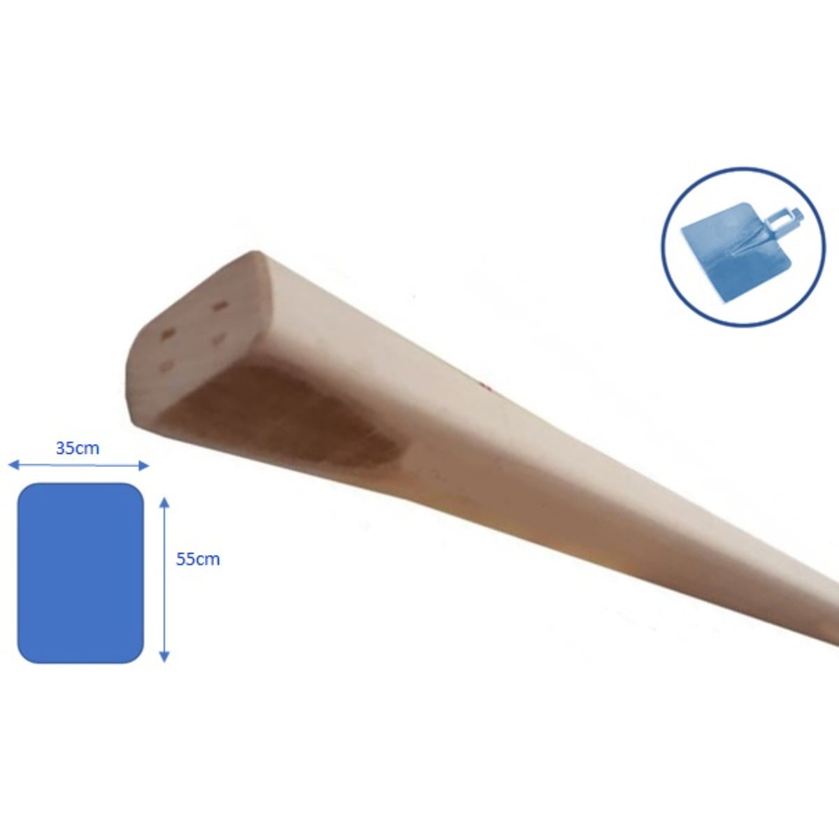 Eltech Kare Ahşap Sap 1000X55X35Mm