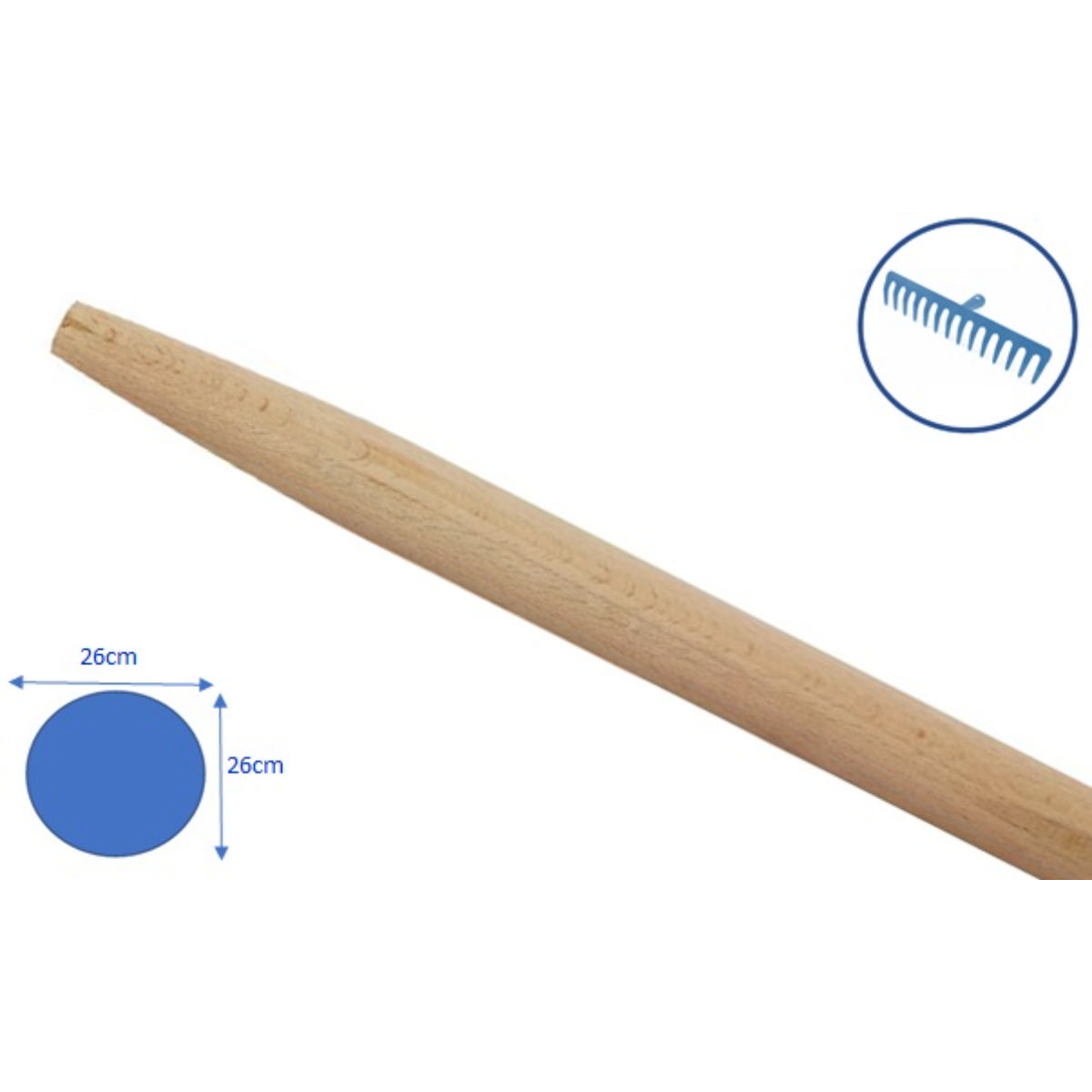 Eltech Tırmık Ahşap Sap 1200X26Mm
