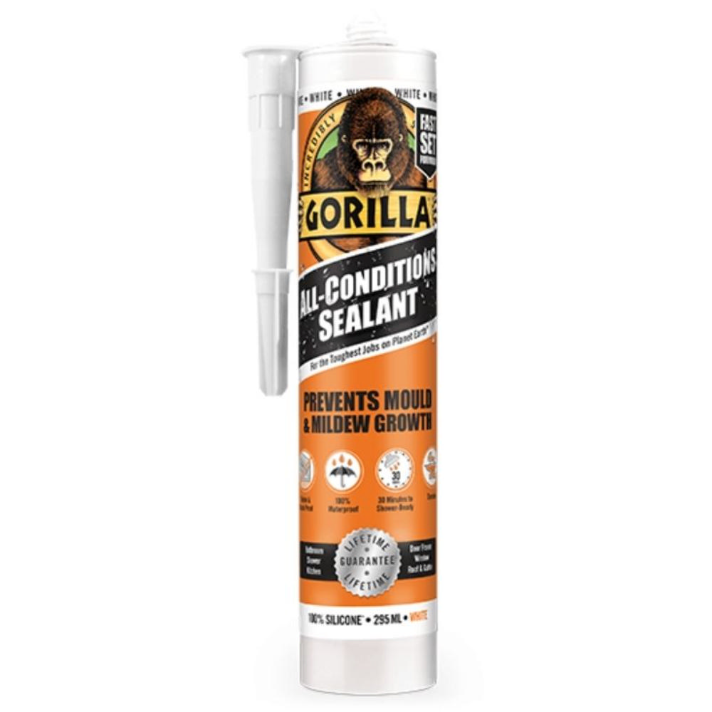 Gorilla Sealant Glue Tüm Koşullar 295Ml - Beyaz