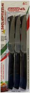 Marob Bıçak 11'' 6'lı Set Siyah