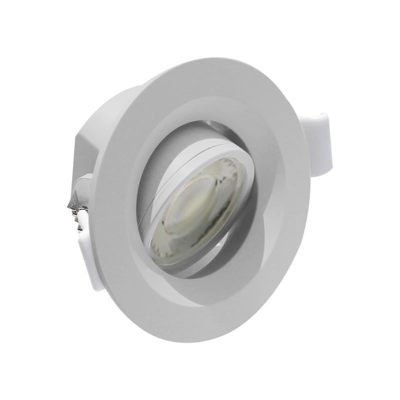 Tech Light Led 7W Gömülü Yuvarlak Spot Işık Gümüş 600Lm 3Cct 60° Ip20 Ø90Xh48 Kesim:Ø70Mm