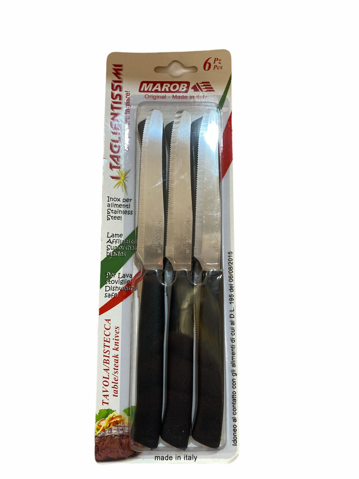 Marob Knives 9Cm 6Pcs Siyah